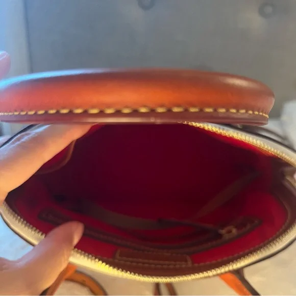 Dooney & Bourke Gretta Domed Satchel in Bone. - Picture 3 of 15